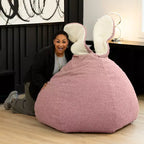 Raven-Symon Home HopSeat fauteuil poire ovale lapin avec oreilles
