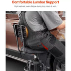 Tabouret d'atelier réglable avec dossier Siège de travail de garage à hauteur pneumatique Capacité de 136 kg