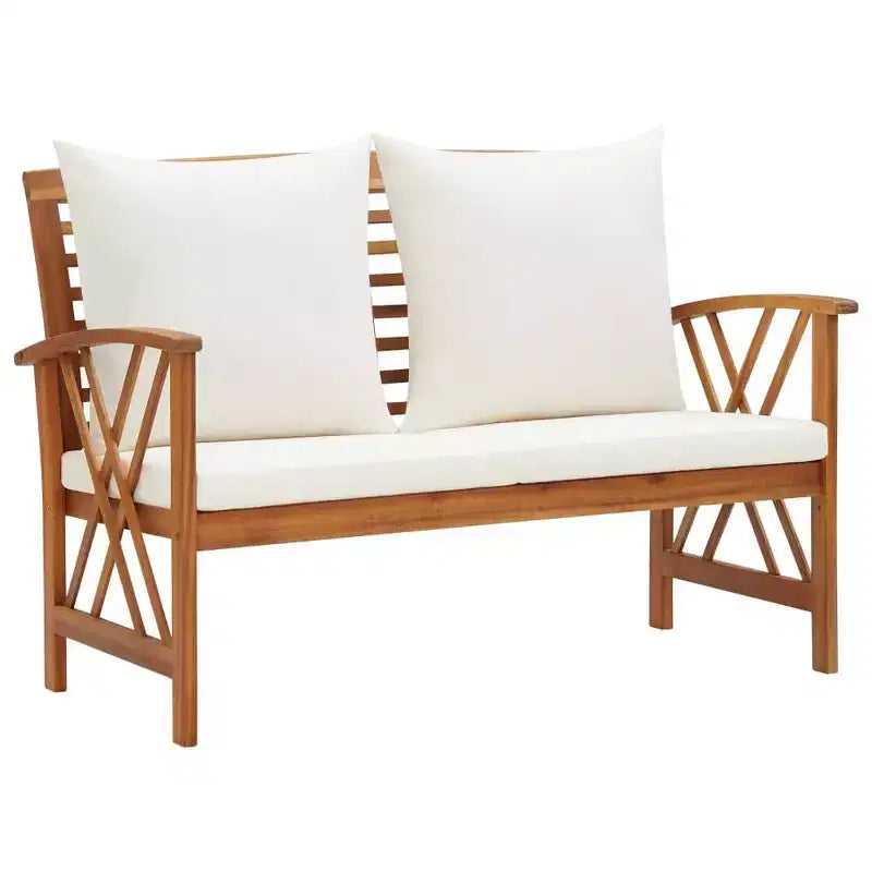 vidaXL Table d'appoint Huile Naturel Bois d'Acacia Massif Meuble de Jardin Patio Extérieur