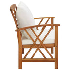 vidaXL Table d'appoint Huile Naturel Bois d'Acacia Massif Meuble de Jardin Patio Extérieur