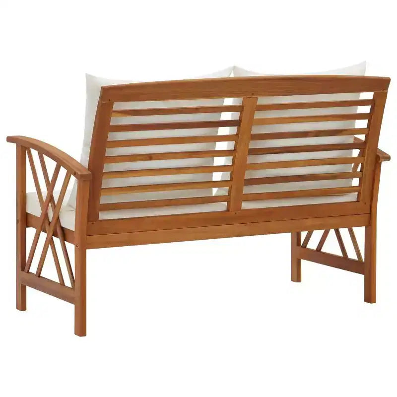 vidaXL Table d'appoint Huile Naturel Bois d'Acacia Massif Meuble de Jardin Patio Extérieur