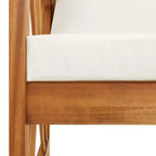 vidaXL Table d'appoint Huile Naturel Bois d'Acacia Massif Meuble de Jardin Patio Extérieur