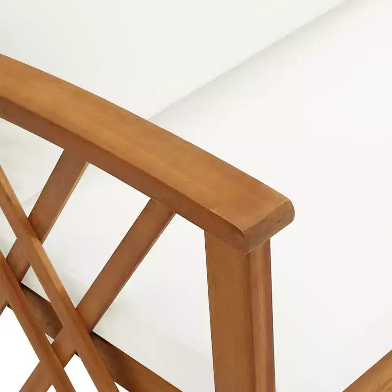 vidaXL Table d'appoint Huile Naturel Bois d'Acacia Massif Meuble de Jardin Patio Extérieur