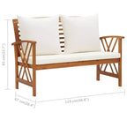 vidaXL Table d'appoint Huile Naturel Bois d'Acacia Massif Meuble de Jardin Patio Extérieur