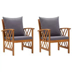 vidaXL Table d'appoint Huile Naturel Bois d'Acacia Massif Meuble de Jardin Patio Extérieur