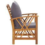 vidaXL Table d'appoint Huile Naturel Bois d'Acacia Massif Meuble de Jardin Patio Extérieur