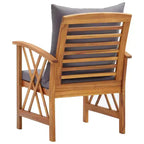 vidaXL Table d'appoint Huile Naturel Bois d'Acacia Massif Meuble de Jardin Patio Extérieur