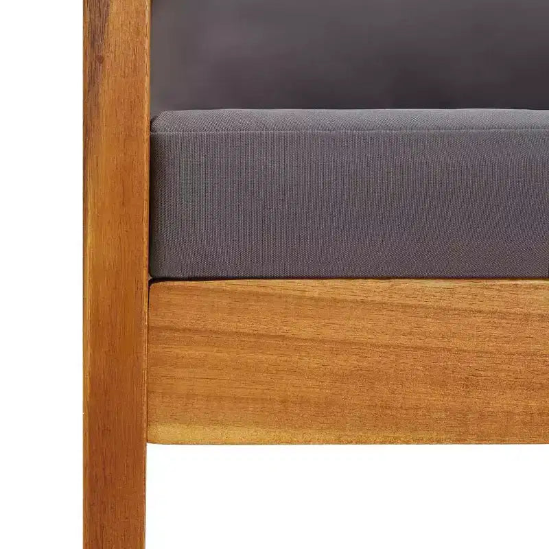 vidaXL Table d'appoint Huile Naturel Bois d'Acacia Massif Meuble de Jardin Patio Extérieur