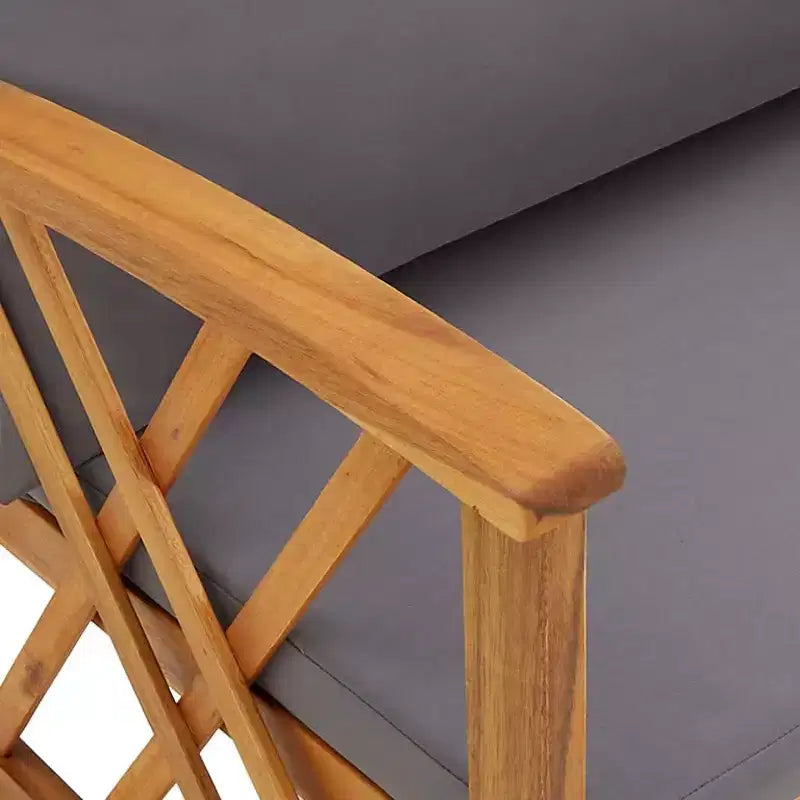vidaXL Table d'appoint Huile Naturel Bois d'Acacia Massif Meuble de Jardin Patio Extérieur