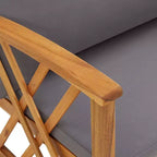 vidaXL Table d'appoint Huile Naturel Bois d'Acacia Massif Meuble de Jardin Patio Extérieur