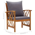 vidaXL Table d'appoint Huile Naturel Bois d'Acacia Massif Meuble de Jardin Patio Extérieur