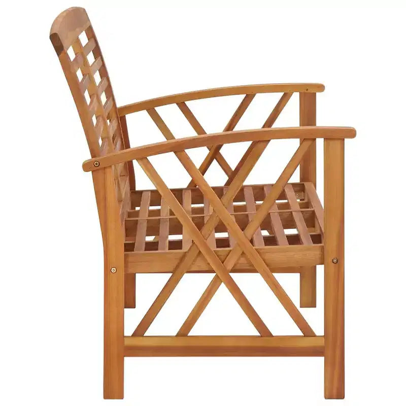 vidaXL Table d'appoint Huile Naturel Bois d'Acacia Massif Meuble de Jardin Patio Extérieur