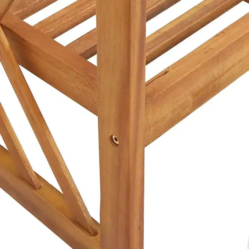 vidaXL Table d'appoint Huile Naturel Bois d'Acacia Massif Meuble de Jardin Patio Extérieur