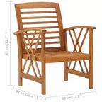 vidaXL Table d'appoint Huile Naturel Bois d'Acacia Massif Meuble de Jardin Patio Extérieur