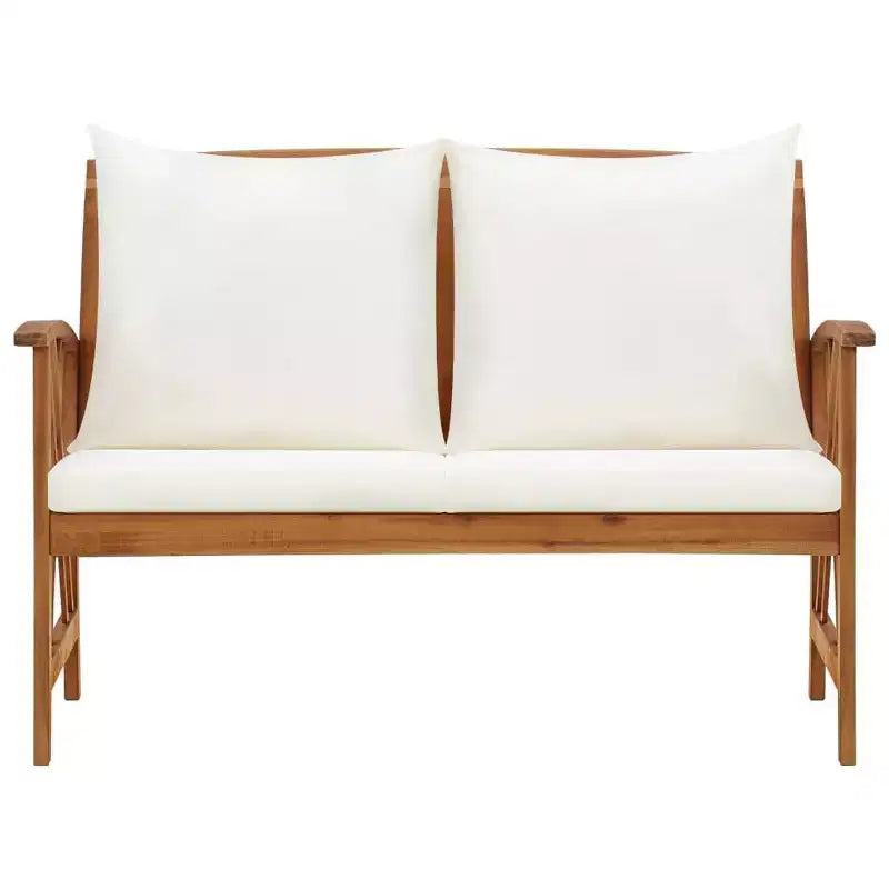 vidaXL Table d'appoint Huile Naturel Bois d'Acacia Massif Meuble de Jardin Patio Extérieur