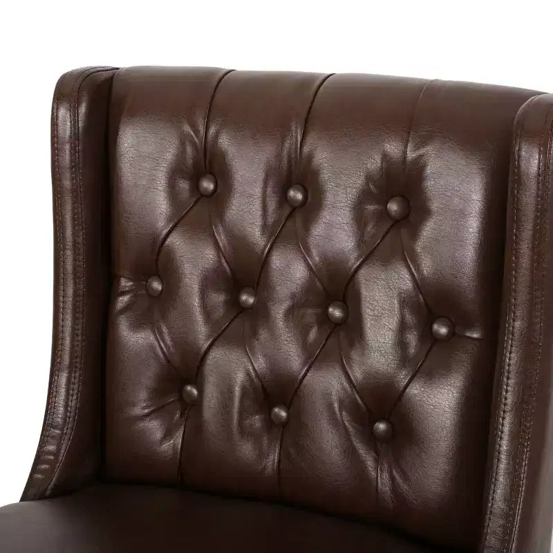 Lot de 2 tabourets de bar modernes de 76 cm avec dossier, tabourets de bar rembourrés avec repose-pieds en métal pour îlot de cuisine ou bar à domicile - Panipeachy