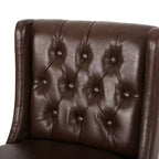 Lot de 2 tabourets de bar modernes de 76 cm avec dossier, tabourets de bar rembourrés avec repose-pieds en métal pour îlot de cuisine ou bar à domicile - Panipeachy