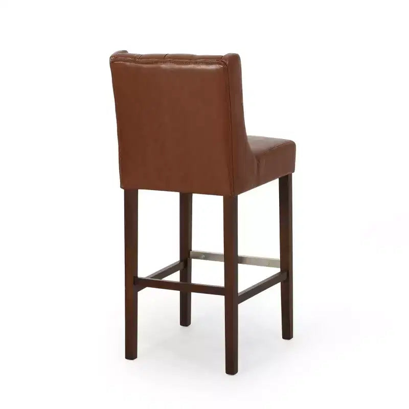 Lot de 2 tabourets de bar modernes de 76 cm avec dossier, tabourets de bar rembourrés avec repose-pieds en métal pour îlot de cuisine ou bar à domicile - Panipeachy