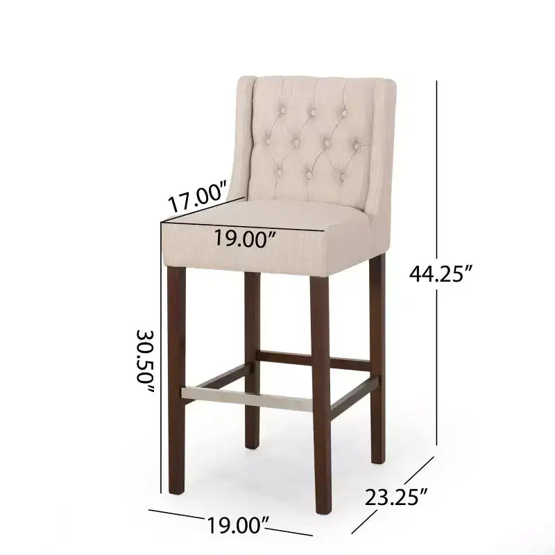 Lot de 2 tabourets de bar modernes de 76 cm avec dossier, tabourets de bar rembourrés avec repose-pieds en métal pour îlot de cuisine ou bar à domicile - Panipeachy