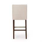 Lot de 2 tabourets de bar modernes de 76 cm avec dossier, tabourets de bar rembourrés avec repose-pieds en métal pour îlot de cuisine ou bar à domicile - Panipeachy