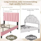Cadre de lit double avec tête de lit réglable, lit plateforme rembourré en lin avec lattes en bois, pas besoin de sommier tapissier, assemblage facile, gris