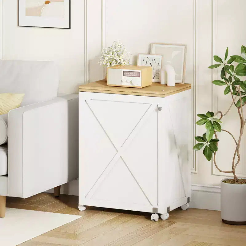 Table de couture pliante Costway avec étagère de rangement au design compact, 2 tiroirs et 18 chevilles