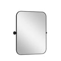 HomeRoots 31 Black Metal Tilting Framed Accent Mirror