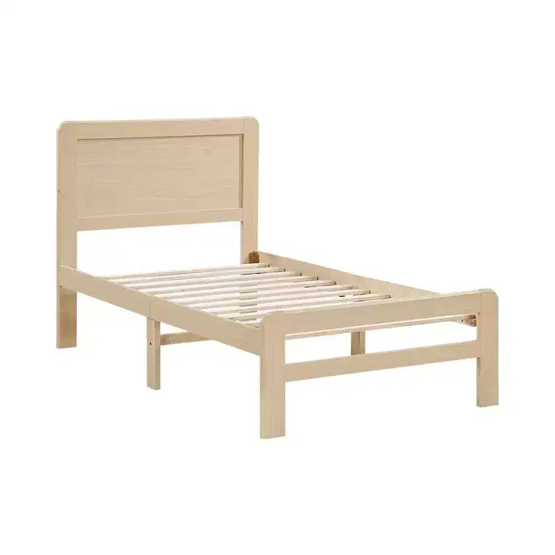Lit plateforme contemporain en bois Nolan GDFStudio avec tête de lit