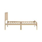 Lit plateforme contemporain en bois Nolan GDFStudio avec tête de lit