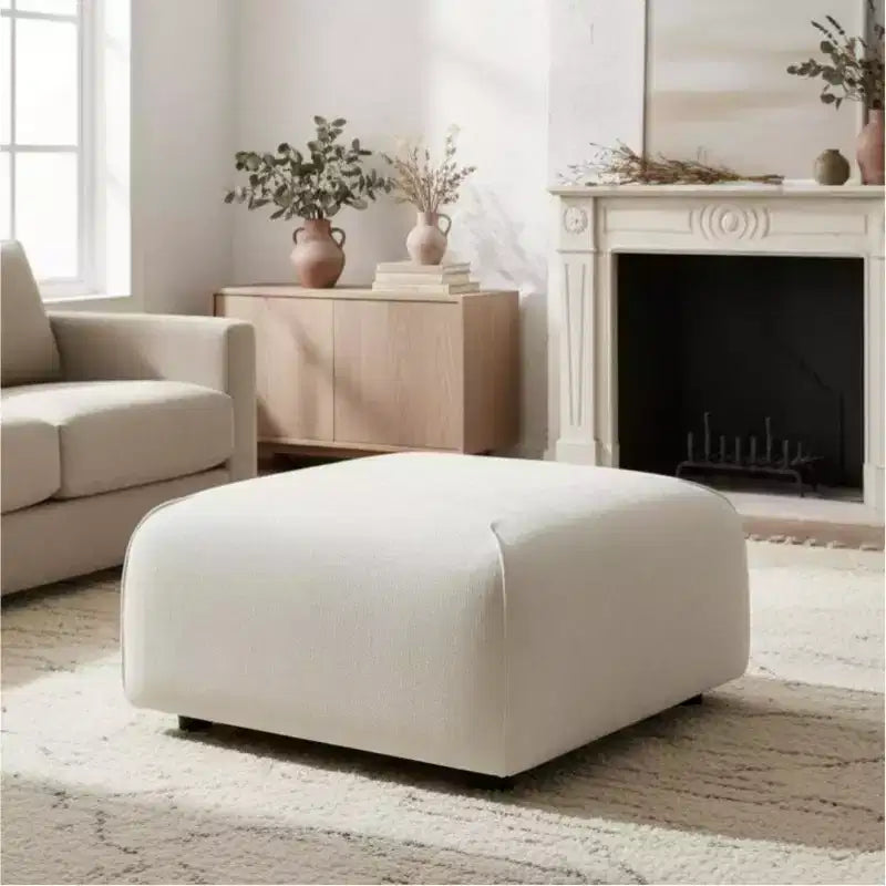 Christopher Knight Home Philomena Modern Upholstered Square Ottoman