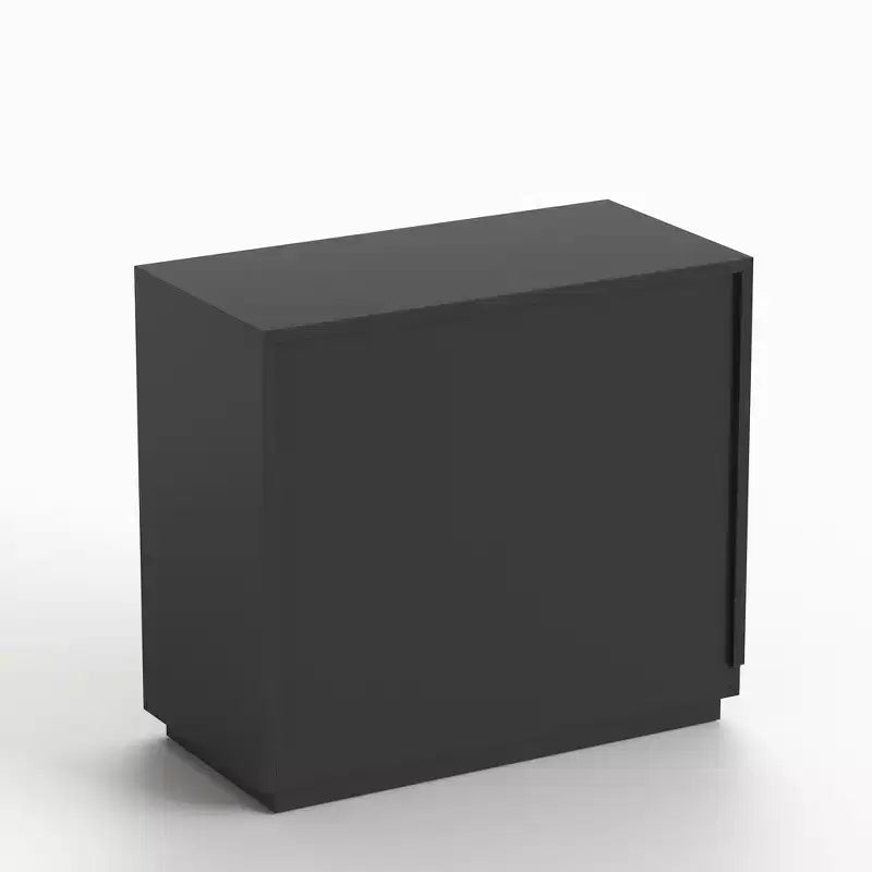 31.49 Commode verticale moderne à 4 tiroirs en noyer noir bicolore avec poignées en métal Gaoyangjiaju