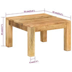 vidaXL Table basse Bois de récupération massif multicolore