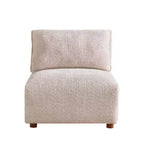 Canapé d'angle moderne en bouclette Christopher Knight Home Floria 126 po à 5 places avec pouf