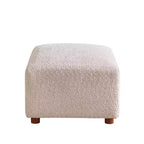 Canapé d'angle moderne en bouclette Christopher Knight Home Floria 126 po à 5 places avec pouf