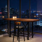 Table de bar, Table de bar de pub de ferme hauteur comptoir (sans repose-pieds)