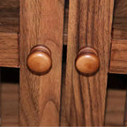 Meuble à chaussures à 6 niveaux avec portes persiennes et étagères réglables pour entrée