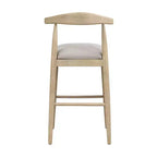 Christopher Knight Home Nyra Tabourets de bar rembourrés en bois d'hévéa de style Mid-Century (Lot de 2)