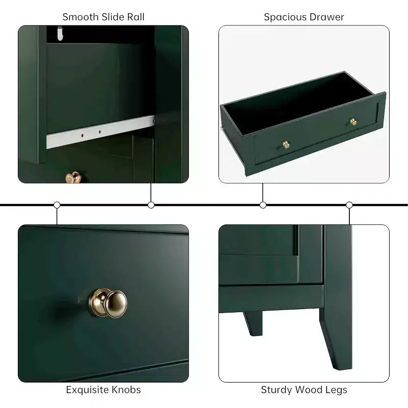 Commode haute en bois à 5 tiroirs, tiroirs profonds modernes avec poignées en métal, commode de rangement polyvalente pour chambre à coucher, entrée, couloir