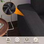 Canapé d'angle modulable en L avec pouf, canapé nuage moelleux en éponge livré en boîte, aucun assemblage requis, rembourré moderne pour salon