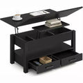 Transforming Lift Top Coffee Table, Converts to a Dining Table or Desk with Ample Storage