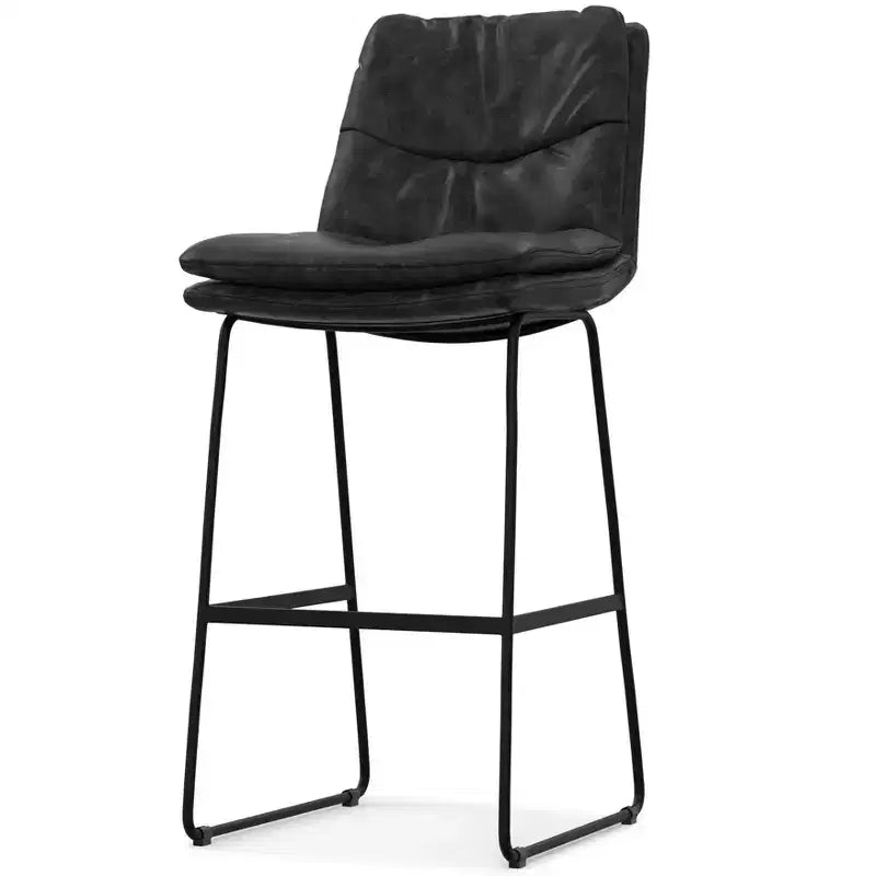 Tabouret de bar Thalia Mid-Century (lot de 2) en similicuir végane