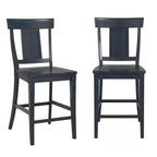 Tabourets de comptoir Arbor Hill avec dossier en panneau - Lot de 2 - iNSPIRE Q