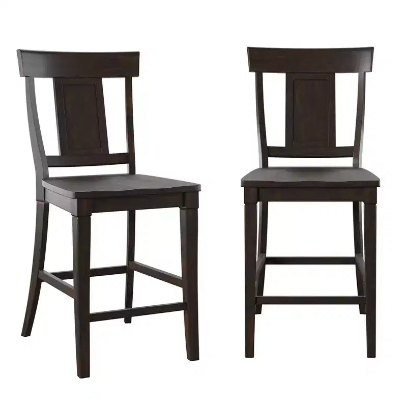 Tabourets de comptoir Arbor Hill avec dossier en panneau - Lot de 2 - iNSPIRE Q