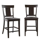 Tabourets de comptoir Arbor Hill avec dossier en panneau - Lot de 2 - iNSPIRE Q