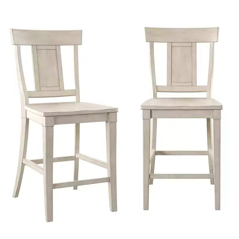 Tabourets de comptoir Arbor Hill avec dossier en panneau - Lot de 2 - iNSPIRE Q