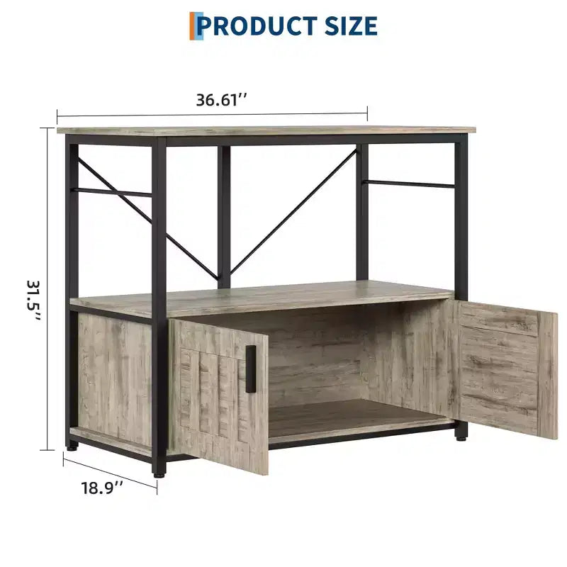 Meuble et support d'aquarium, Cadre en métal robuste avec étagère en bois pour aquariums, terrariums de tortues et de reptiles pour salon et salle à manger