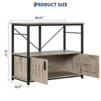 Meuble et support d'aquarium, Cadre en métal robuste avec étagère en bois pour aquariums, terrariums de tortues et de reptiles pour salon et salle à manger