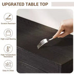 CuisinSmart Armoire de Garde-Manger avec Station de Charge, Meuble de Cuisine de 180 cm avec Portes Vitrées, Grande Armoire de Rangement de Cuisine avec Étagère Supérieure