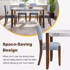 Ensemble table à manger 5 pièces avec table en faux marbre de 117 cm et 4 chaises rembourrées, pieds en bois d'hévéa, pour coin repas