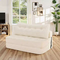 WARMOUNTS Foldable Sofa Bed with Adjustable Backrest, Convertible Full Size Sleeper Sofa for Living Room & Office